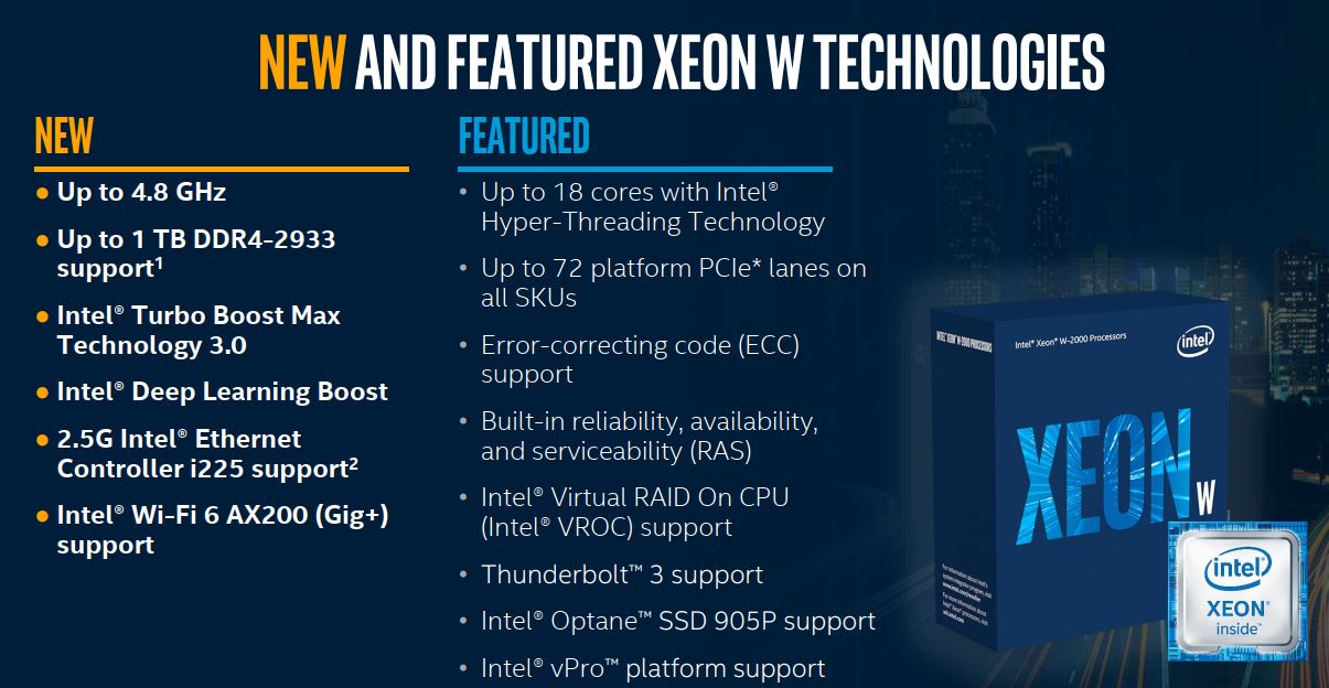 Intel tiếp tục trình làng vi xử lý Xeon W và X-series thế hệ mới: cải thiện đáng kể hiệu năng AI, giá thấp hơn một nửa đời trước