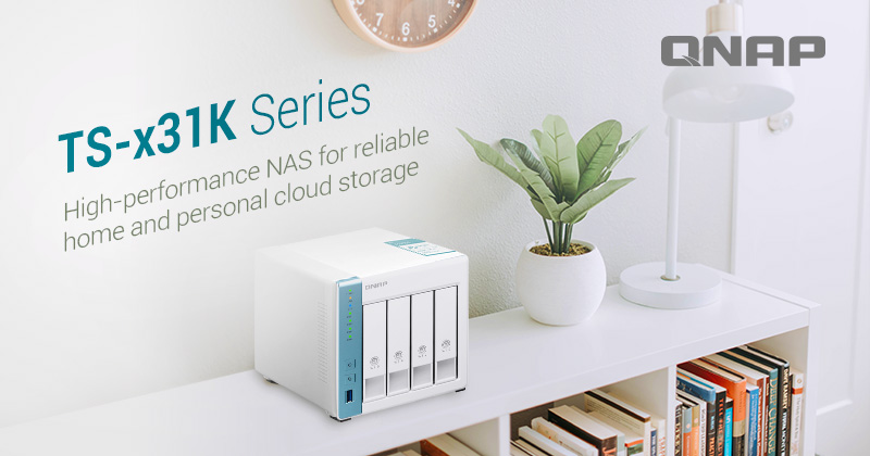 QNAP ra mắt dòng NAS TS-x31K: Lõi tứ 1,7 GHz hiệu năng cao cho Bộ lưu trữ đám mây cá nhân và gia đình