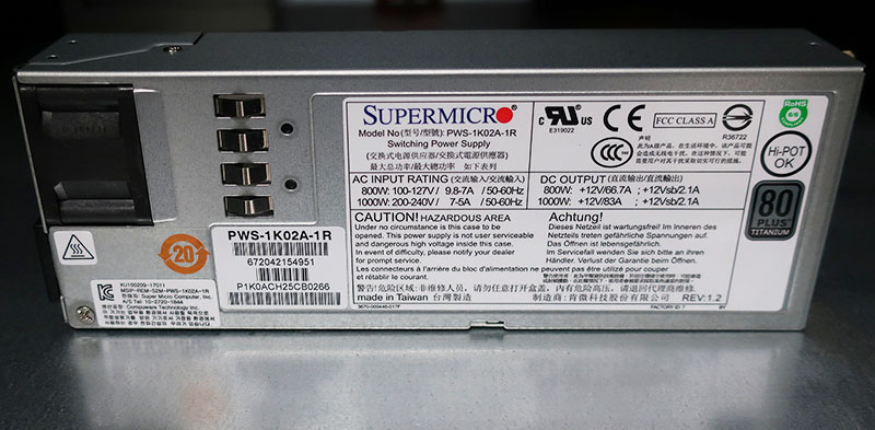 Supermicro AS 1123US TR4 PSU