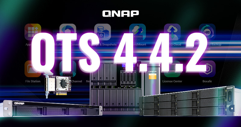 QNAP phát hành QTS 4.4.2: tăng cường bảo mật hệ thống và hỗ trợ một loạt các giải pháp mở rộng USB/SATA