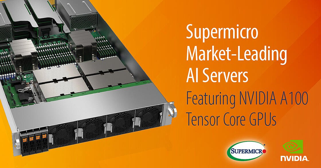 Supermicro tung ra loạt máy chủ GPU đầu tiền trang bị NVIDIA A100 Tensor Core GPU