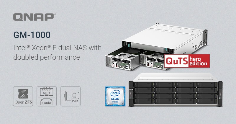 QNAP ra mắt dòng NAS GM-1000: Dòng sản phẩm QuTS Hero với thiết kế hoàn toàn mới
