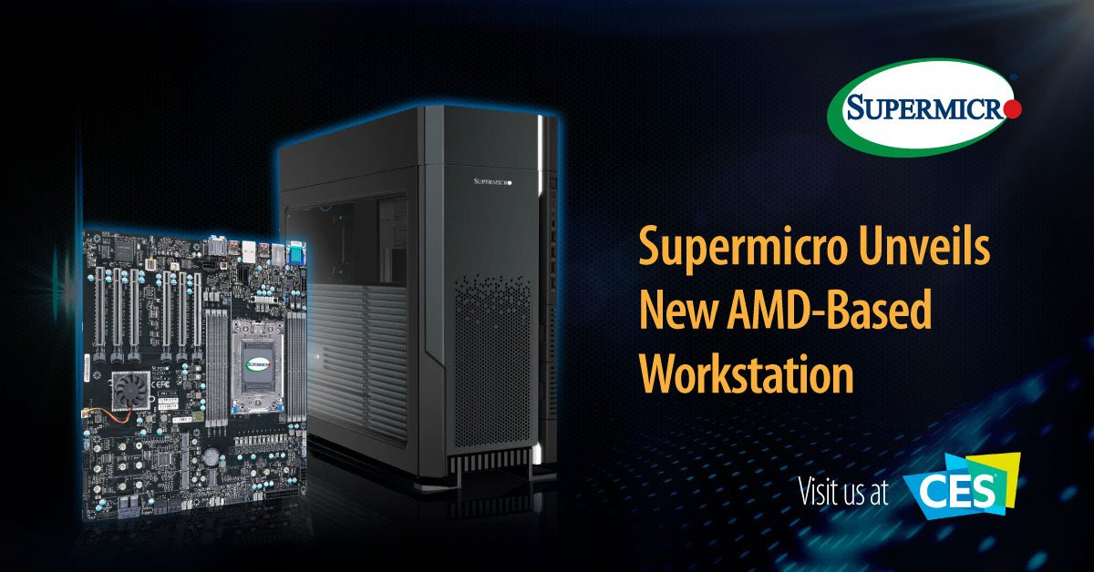 Supermicro ra mắt máy trạm với CPU AMD Ryzen Threadripper PRO đầu tiên hỗ trợ 4x GPU