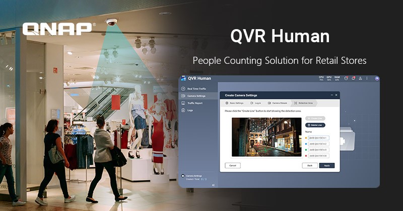 QNAP giới thiệu giải pháp đếm lượt người cho ngành bán lẻ – QVR Human