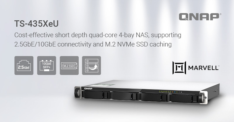 QNAP ra mắt Short Depth NAS TS-x64eU: Tối ưu hóa cho mật độ và hiệu suất lưu trữ NAS