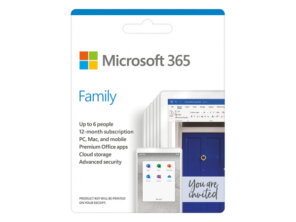 Phần mềm Microsoft 365 Family AllLng Sub PK Lic 1YR Online APAC EM C2R NR (6GQ-00083)