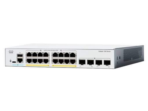 Switch Cisco C1300-16P-4X 16-Ports GE PoE+ 120W, 4 SFP+ Uplink