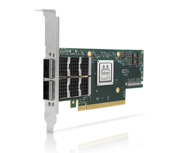 NVIDIA MCX653106A-ECAT-SP ConnectX-6 VPI Adapter Card HDR100 EDR InfiniBand and 100GbE Dual-Port QSFP56 PCIe 3.0/4.0 x16 Tall Bracket (-SP indicates Single Pack)