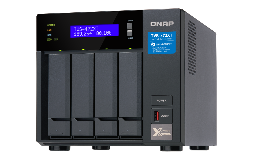 Thiết bị lưu trữ QNAP TVS-472XT-i3-4G
